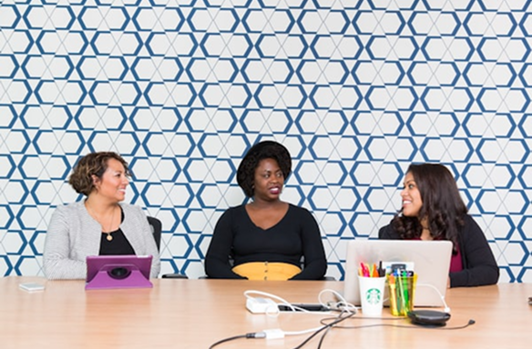 Team meeting at Strathmore Consulting